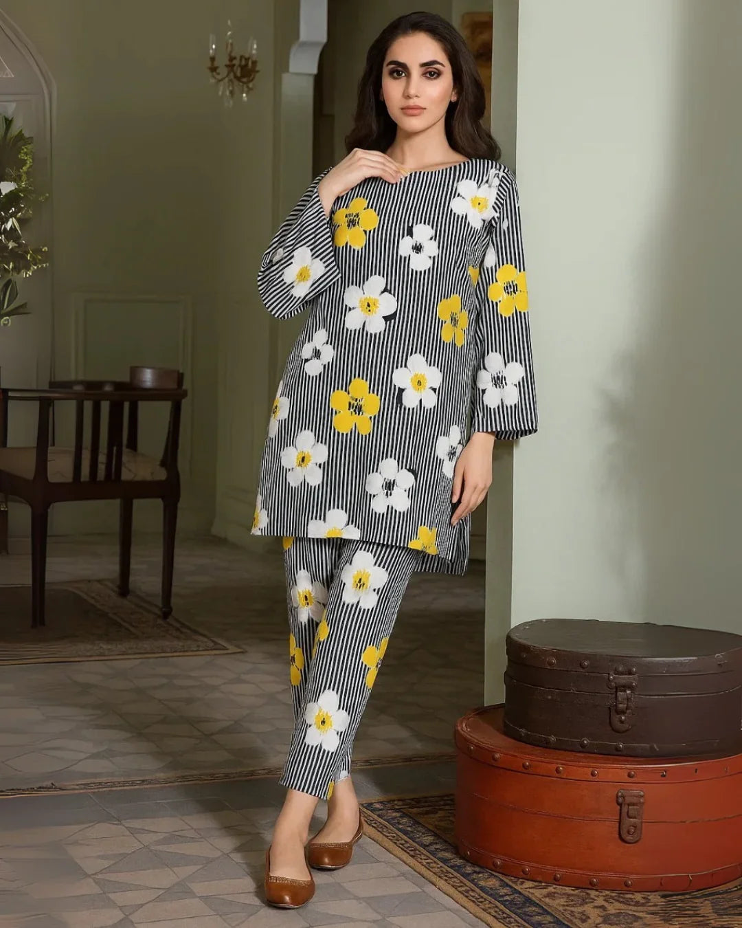Floral Prints Summer 2025 – 2 Piece Digital Printed Shirt & Trouser