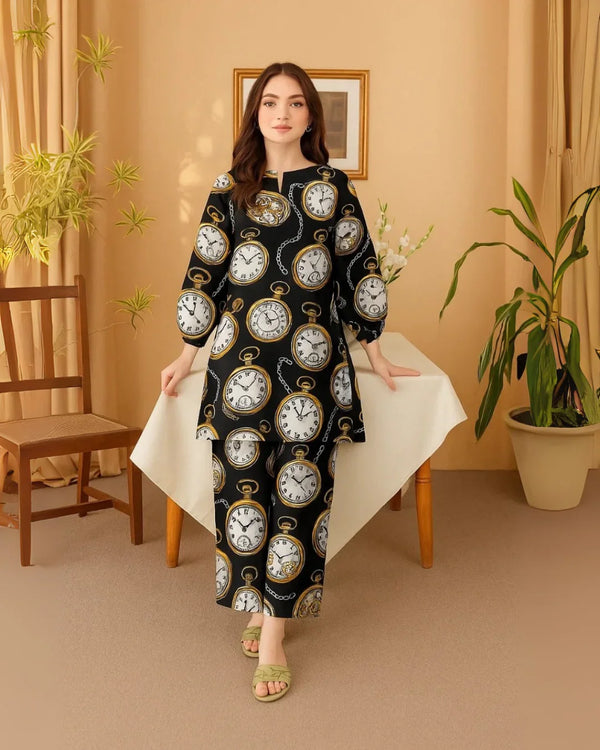 Floral Prints Summer 2025 – 2 Piece Digital Printed Shirt & Trouser