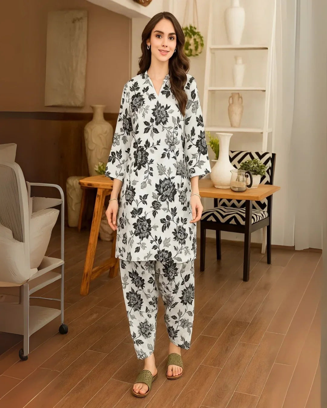 Floral Prints Summer 2025 – 2 Piece Digital Printed Shirt & Trouser