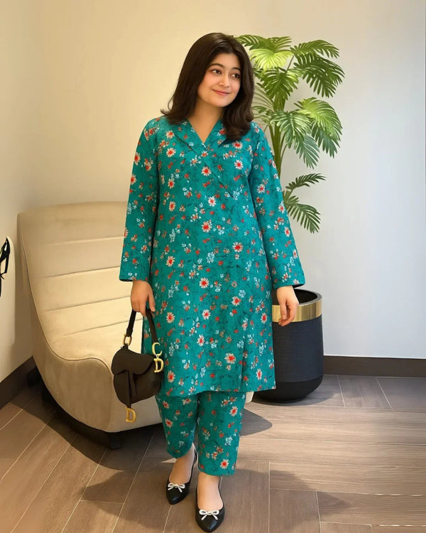 Floral Prints Summer 2025 – 2 Piece Digital Printed Shirt & Trouser