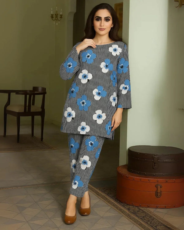 Floral Prints Summer 2025 – 2 Piece Digital Printed Shirt & Trouser