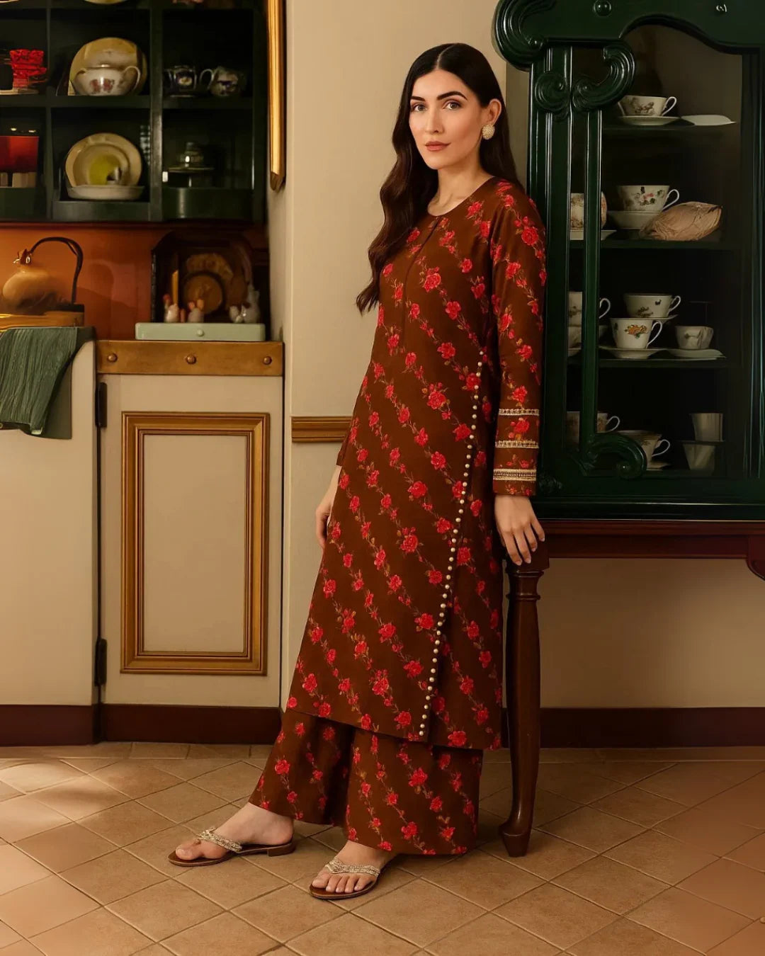 Floral Prints Summer 2025 – 2 Piece Digital Printed Shirt &amp; Trouser