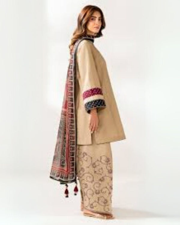 Jazmin Winters Collection | Dhanak 3-Piece with Pashmina Wool Shawl
