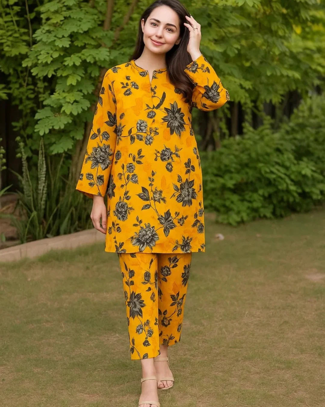 Floral Prints Summer 2025 – 2 Piece Digital Printed Shirt & Trouser