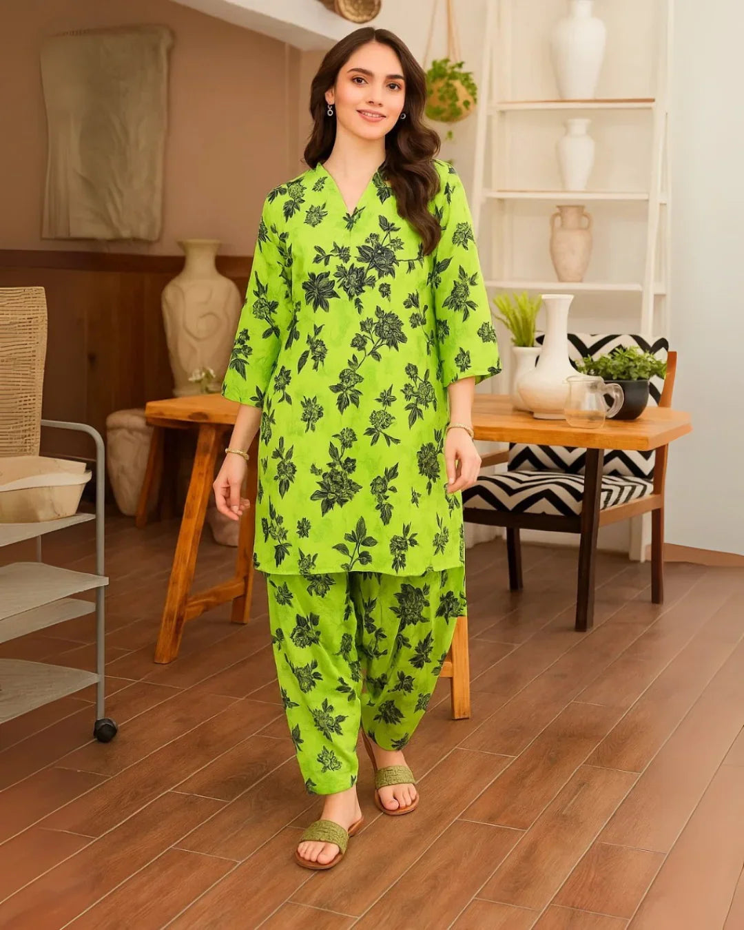 Floral Prints Summer 2025 – 2 Piece Digital Printed Shirt & Trouser