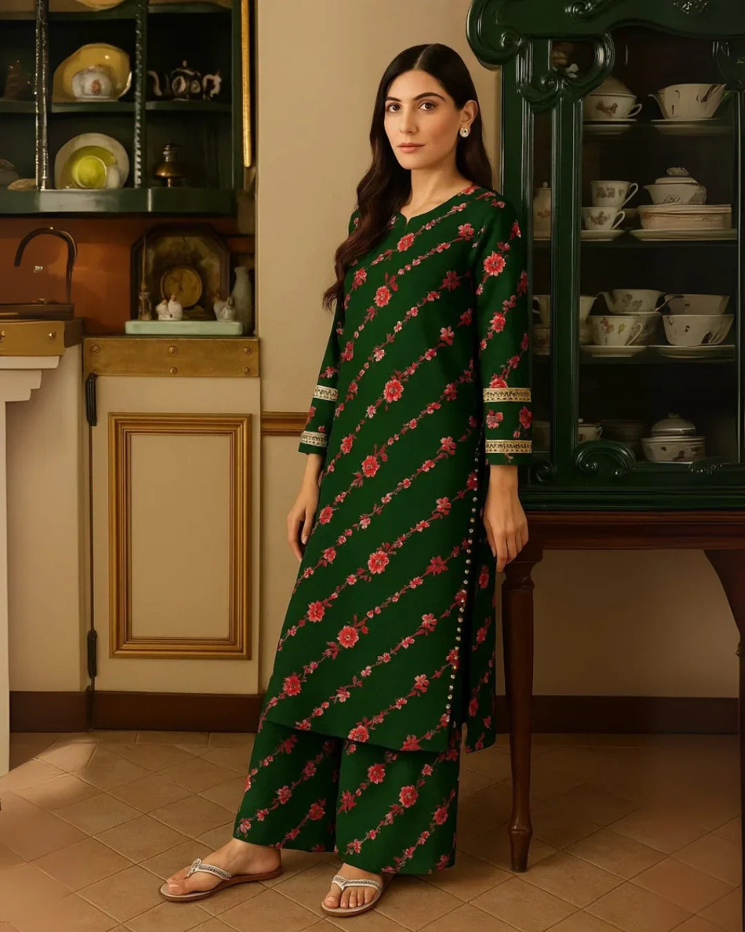 Floral Prints Summer 2025 – 2 Piece Digital Printed Shirt &amp; Trouser