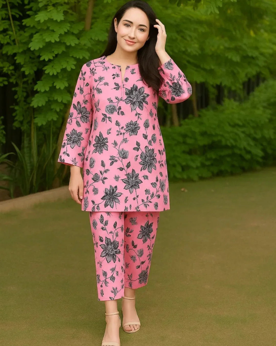 Floral Prints Summer 2025 – 2 Piece Digital Printed Shirt & Trouser