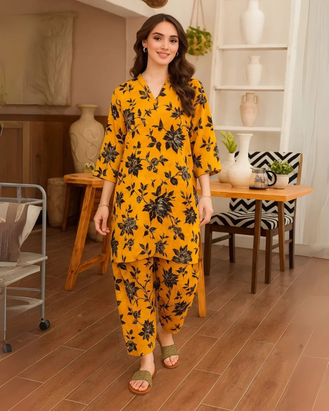 Floral Prints Summer 2025 – 2 Piece Digital Printed Shirt & Trouser