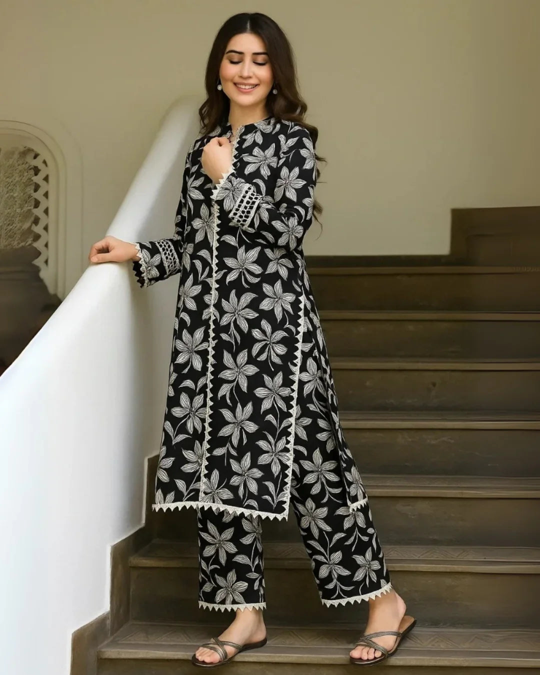 Floral Prints Summer 2025 – 2 Piece Digital Printed Shirt &amp; Trouser