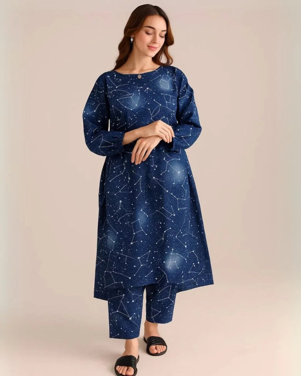 Floral Prints Summer 2025 – 2 Piece Digital Printed Shirt & Trouser