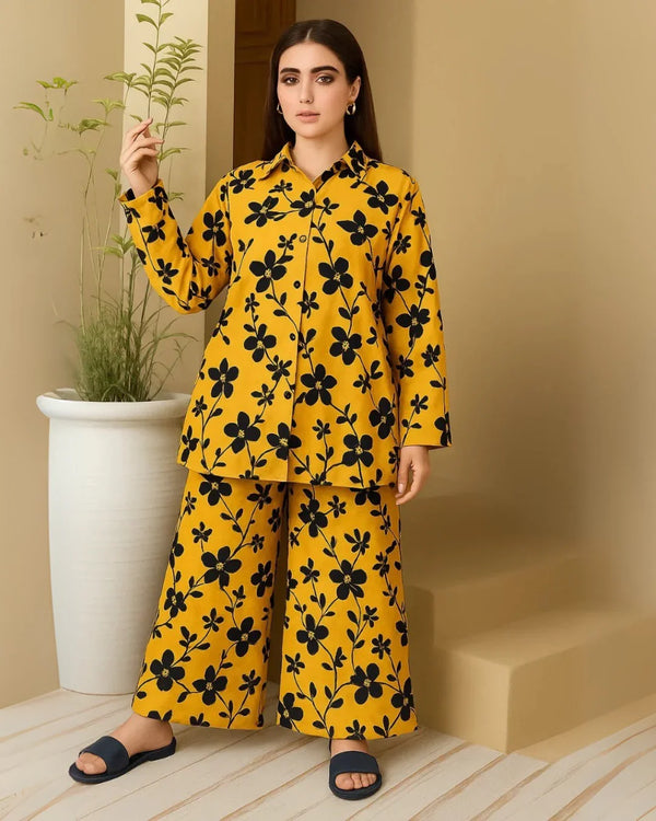 Floral Prints Summer 2025 – 2 Piece Digital Printed Shirt & Trouser