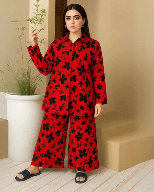 Floral Prints Summer 2025 – 2 Piece Digital Printed Shirt & Trouser