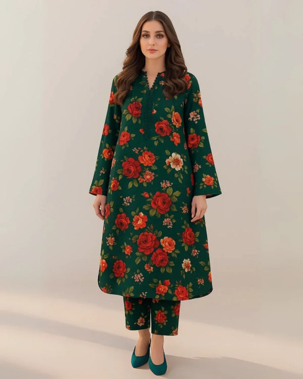 Floral Prints Summer 2025 – 2 Piece Digital Printed Shirt & Trouser
